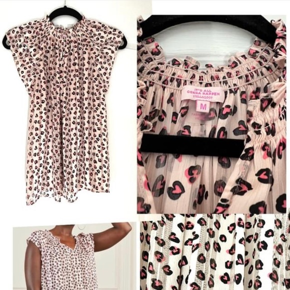 Stella & Dot Cheetah Print Blouse. - Picture 2 of 4